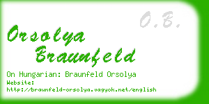 orsolya braunfeld business card